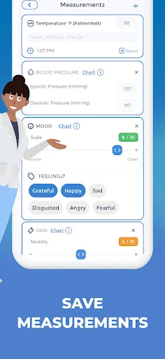 Symptom and Medication Tracker Screenshots