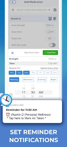 Symptom and Medication Tracker Screenshots
