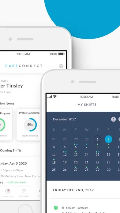 Zrzuty ekranu CareConnect for Caregivers