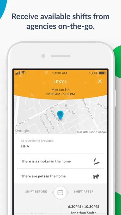 Zrzuty ekranu CareConnect for Caregivers