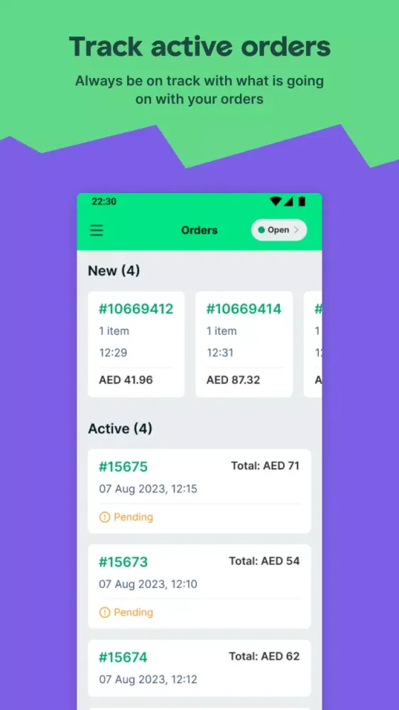 Careem Merchant Screenshots
