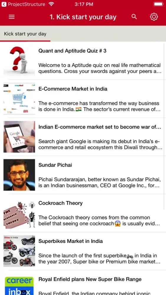 Career Inbox Screenshots