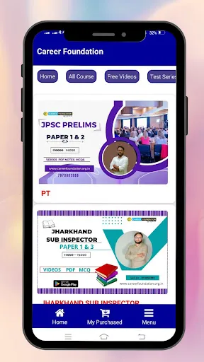 Capturas de tela do Career Foundation