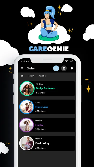 ภาพหน้าจอของ CareGenie