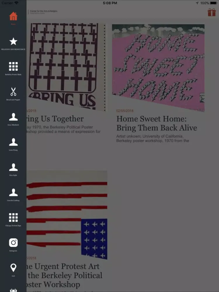 Capturas de tela do Doug Adams Gallery iPad 