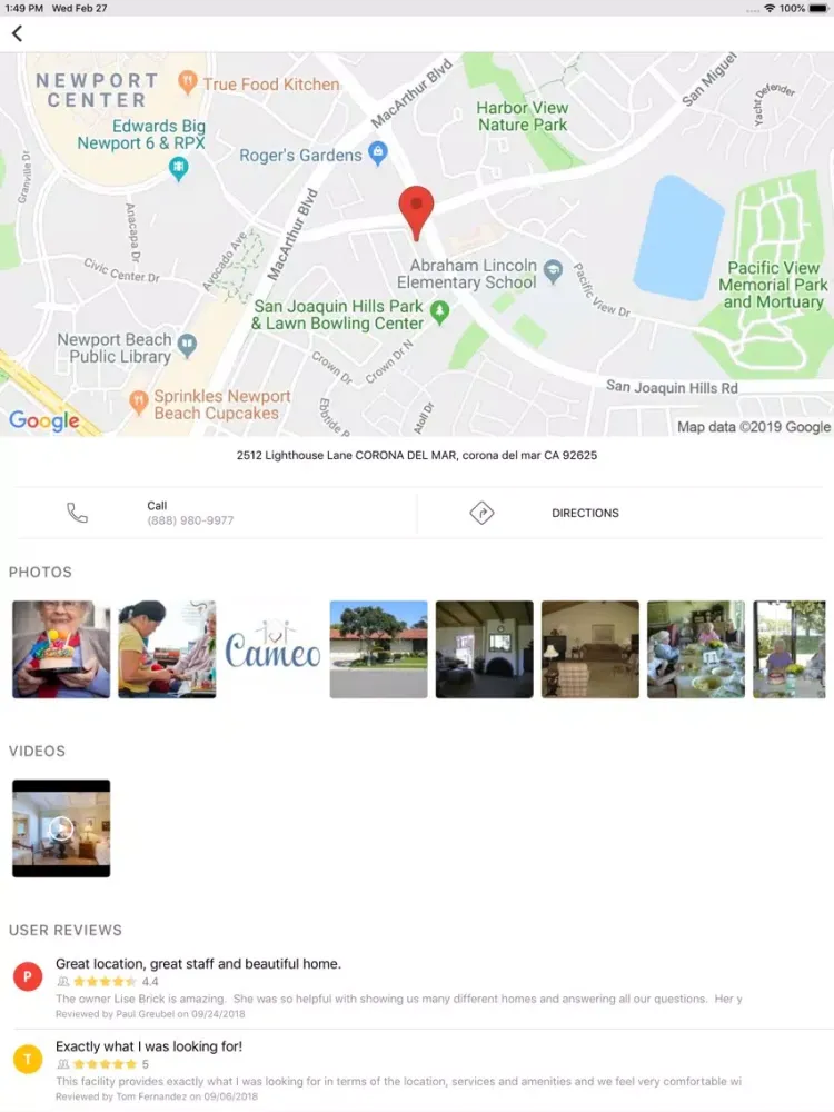 Care Homes Direct iPad  Screenshots