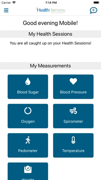 Capturas de tela do Health Harmony for Research