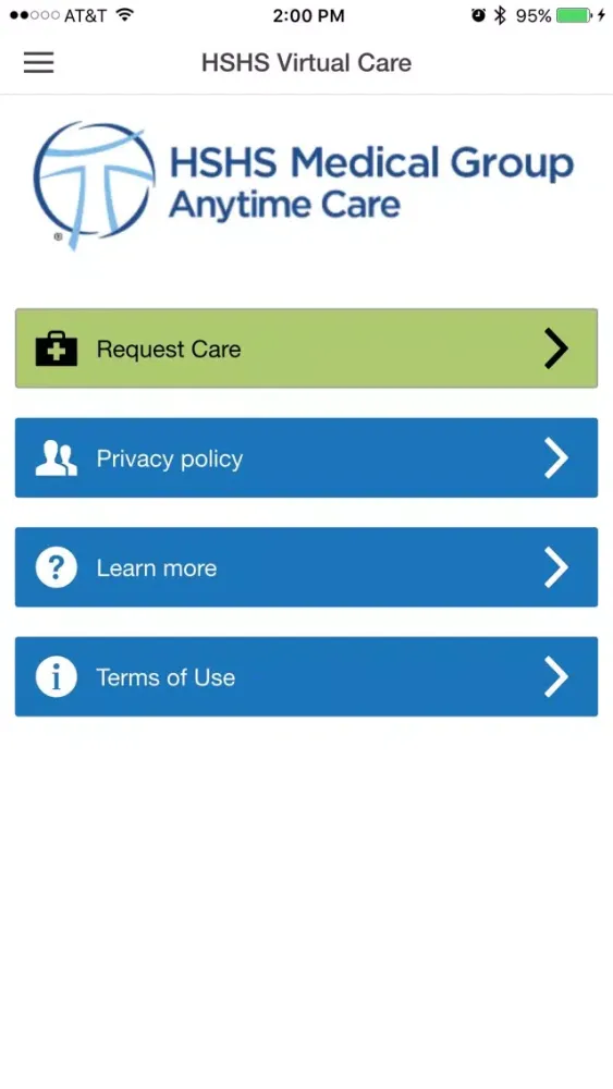 Zrzuty ekranu HSHS Medical Group Anytime Care