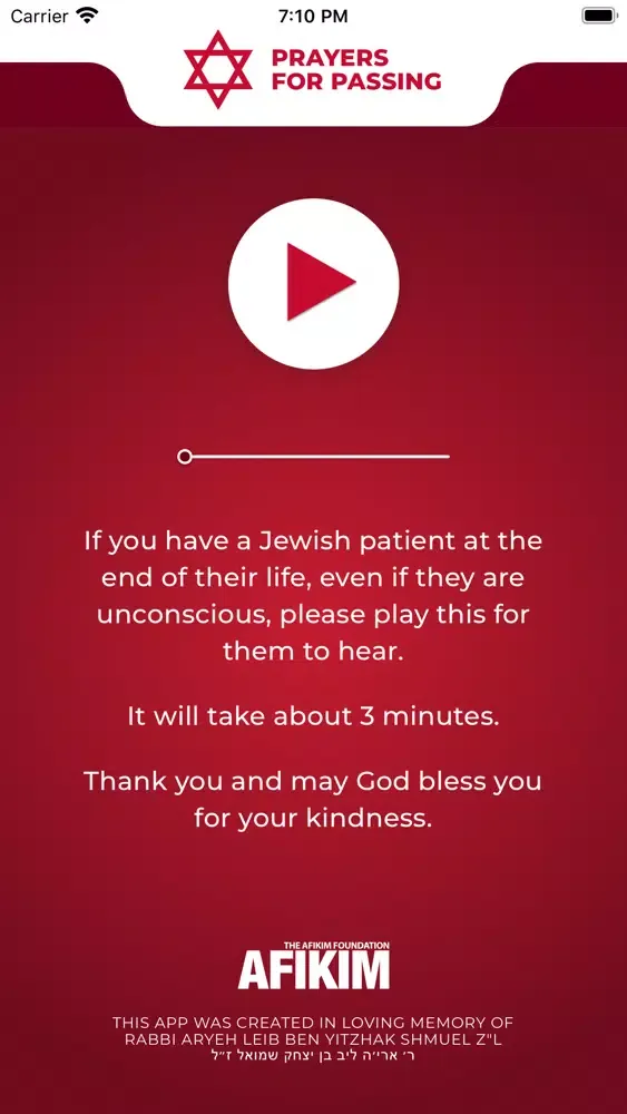 Prayers for Passing Screenshots
