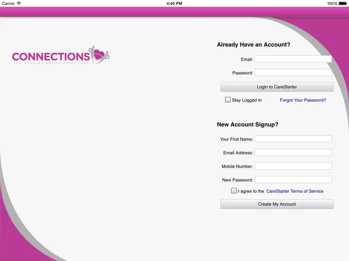 Capturas de pantalla de Connections - The Special Needs Directory iPad 