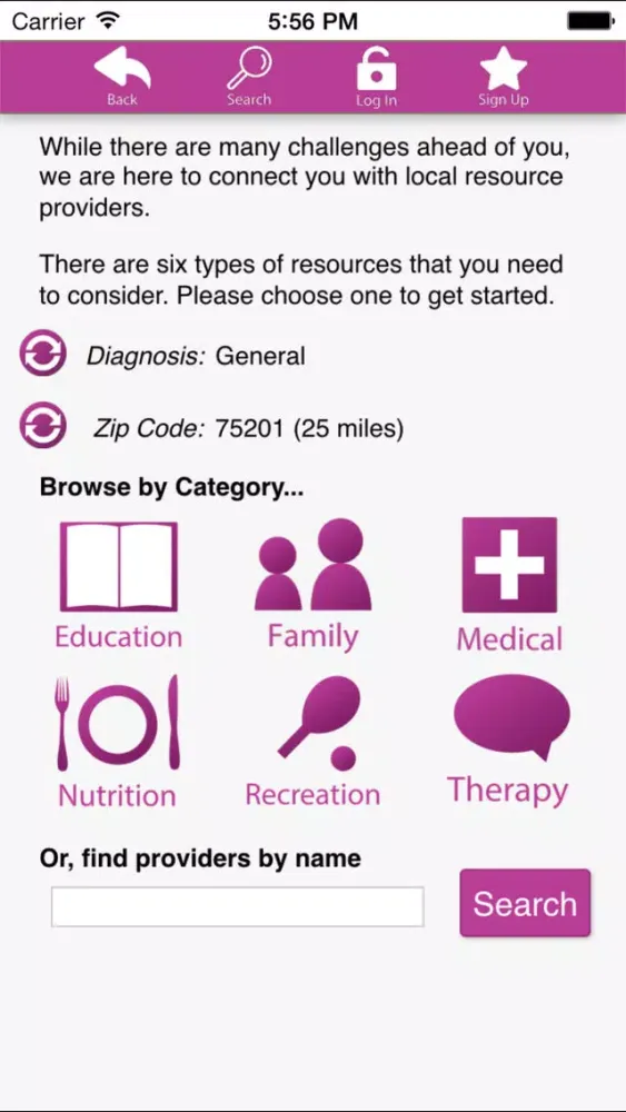 Capturas de pantalla de Connections - The Special Needs Directory