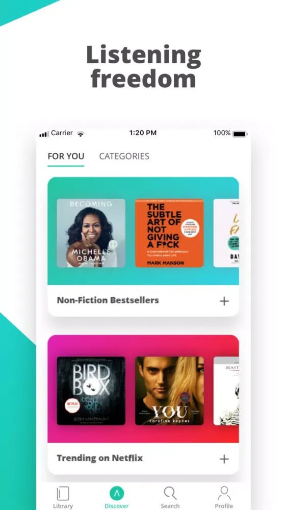 Captures d'écran de hibooks - amazing audiobooks