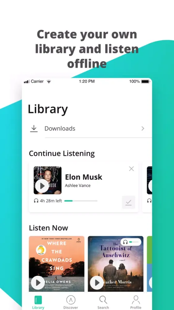 Captures d'écran de hibooks - amazing audiobooks