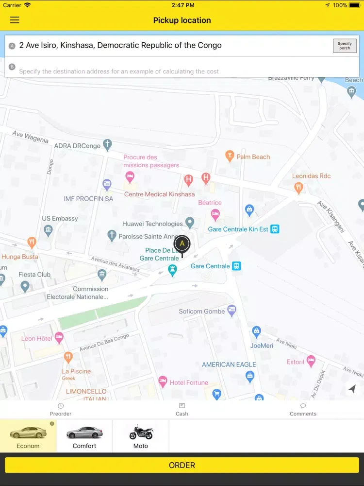 Taxomobile — Commande de taxi iPad  スクリーンショット