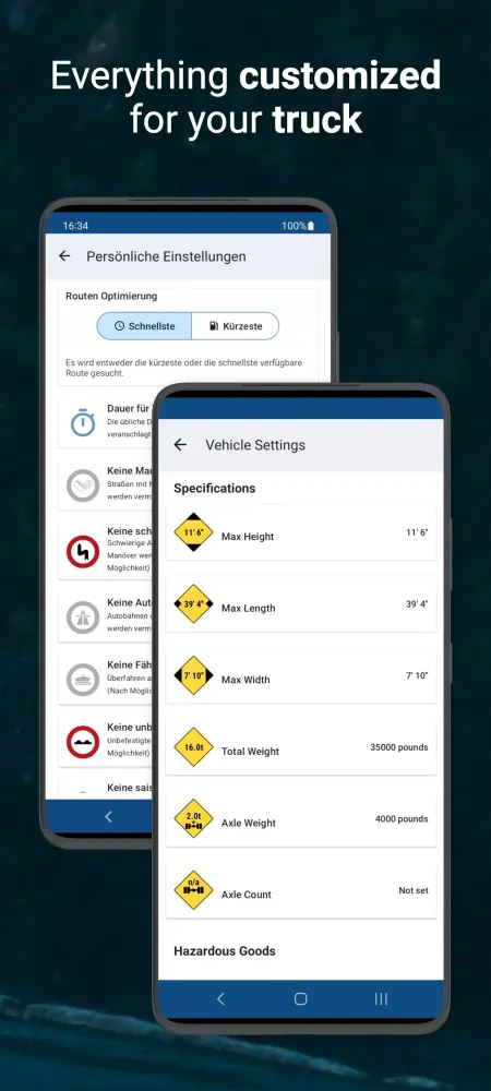 Capturas de tela do Truck Navigation by CargoTour