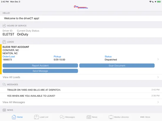driveCT iPad  스크린샷