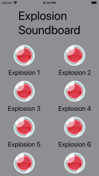 Tangkapan layar Ultimate Explosion Soundboard