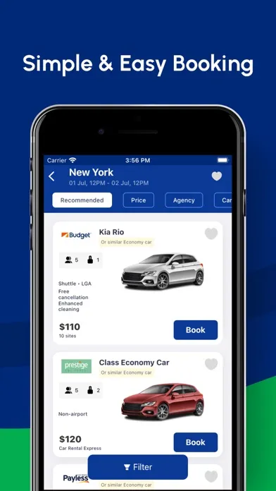 Car Hire・Rental Car Booking स्क्रीनशॉट