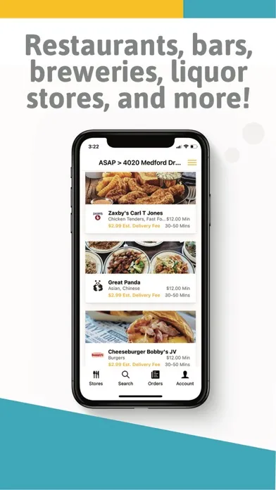 Capturas de tela do CarHop - Food & Drink Delivery