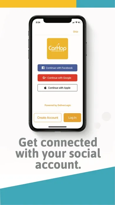 Capturas de tela do CarHop - Food & Drink Delivery