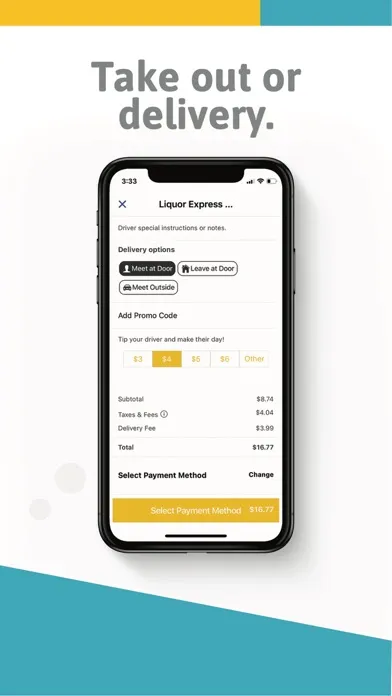 Capturas de tela do CarHop - Food & Drink Delivery