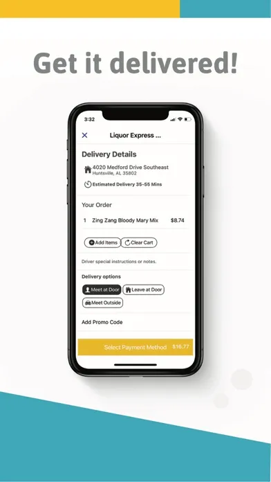 Capturas de tela do CarHop - Food & Drink Delivery