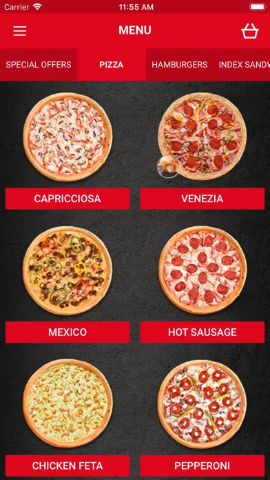 Tangkapan layar Caribic Pizza