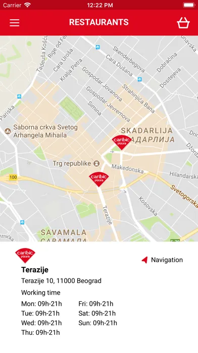 Tangkapan layar Caribic Pizza