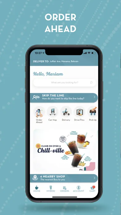 Tangkapan layar Caribou Coffee Bahrain