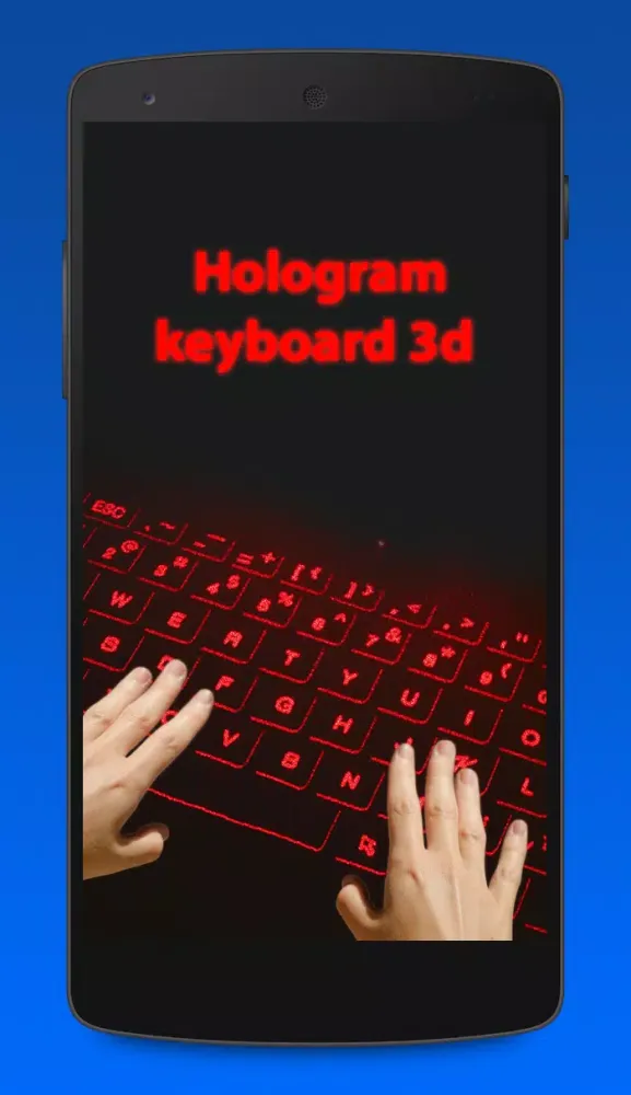 Captures d'écran de hologram keyboard