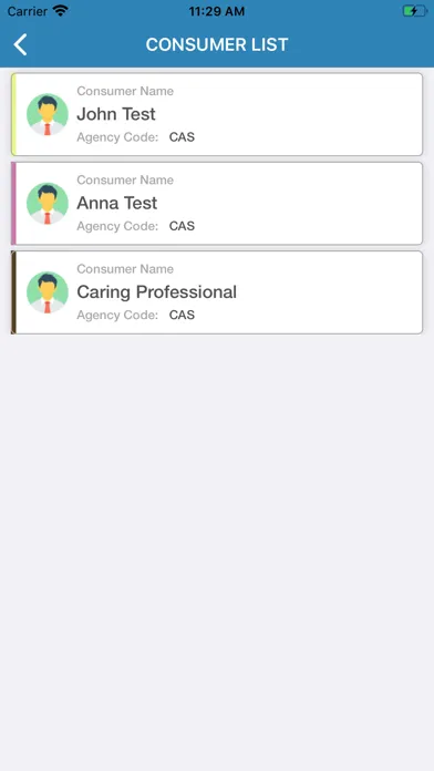Zrzuty ekranu Caring Assistants
