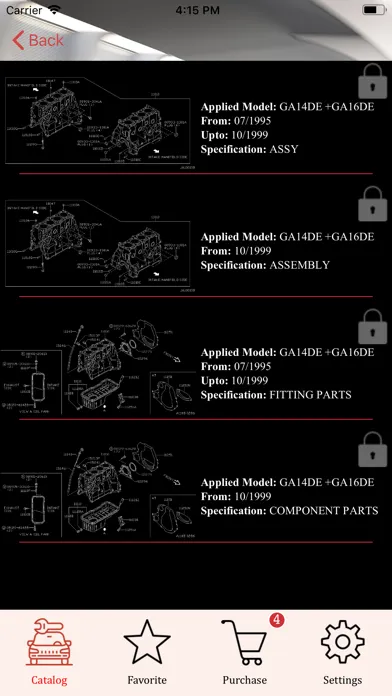 Screenshot di Car Parts for Nissan