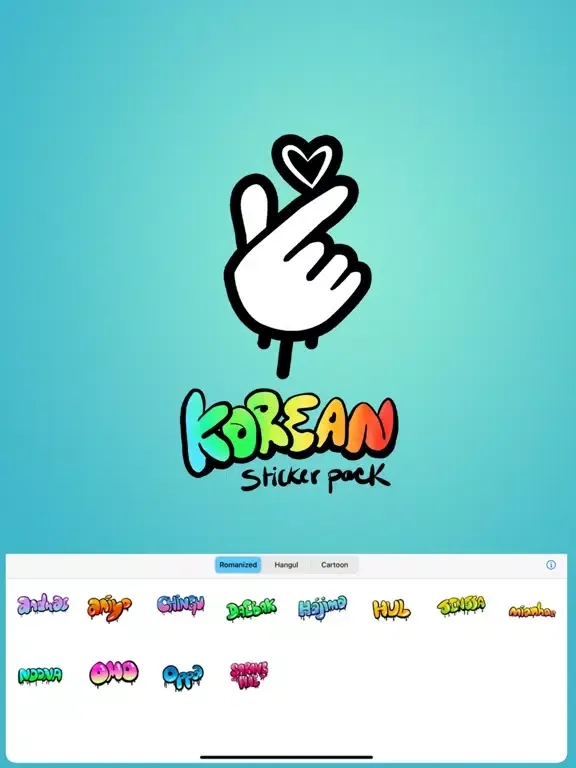 Скриншоты Korean Sticker Pack iPad 