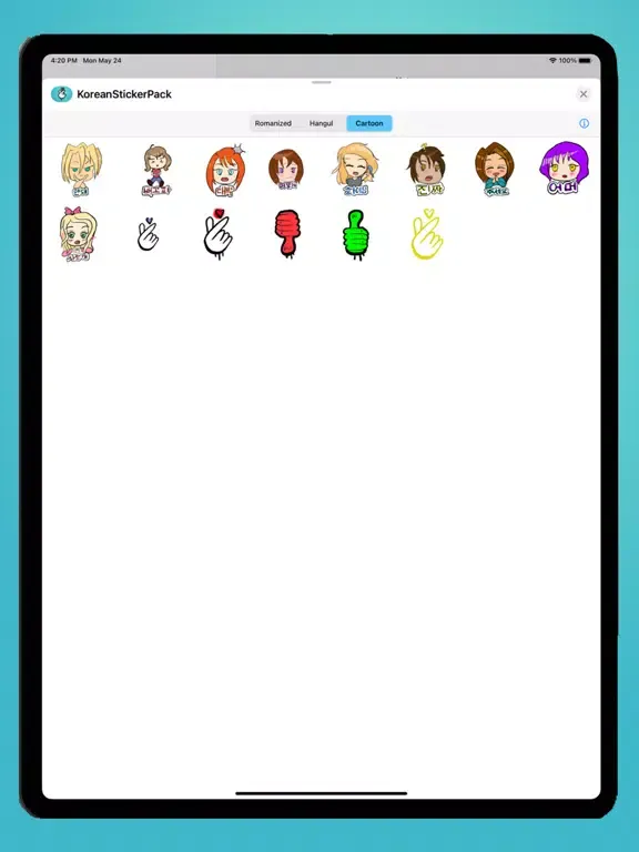 Скриншоты Korean Sticker Pack iPad 