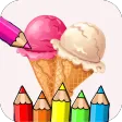 coloring sweet ice cream boba