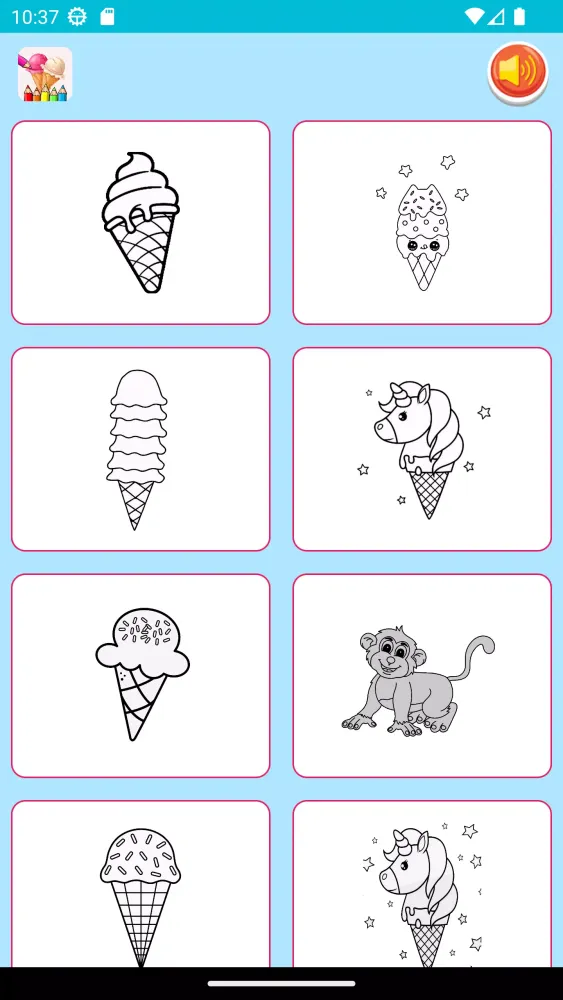 Ảnh chụp màn hình của coloring sweet ice cream boba