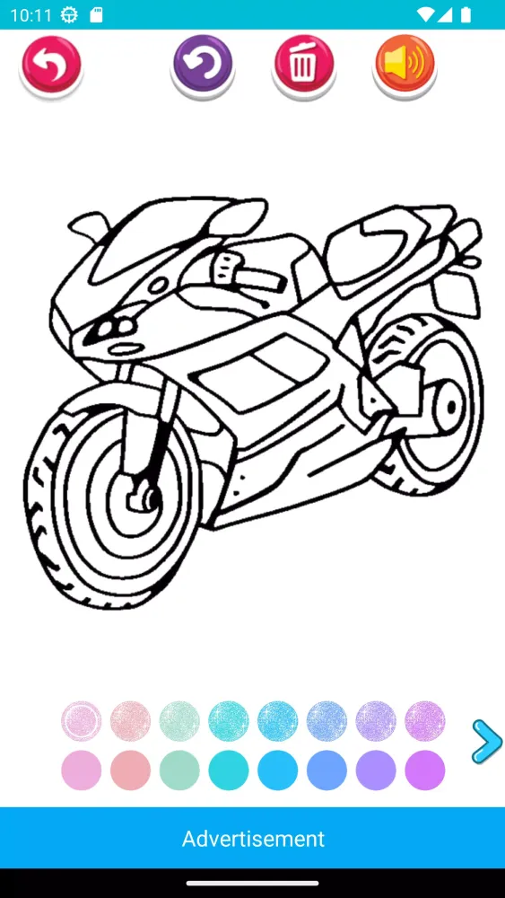 ninja motorbike coloring應用截圖