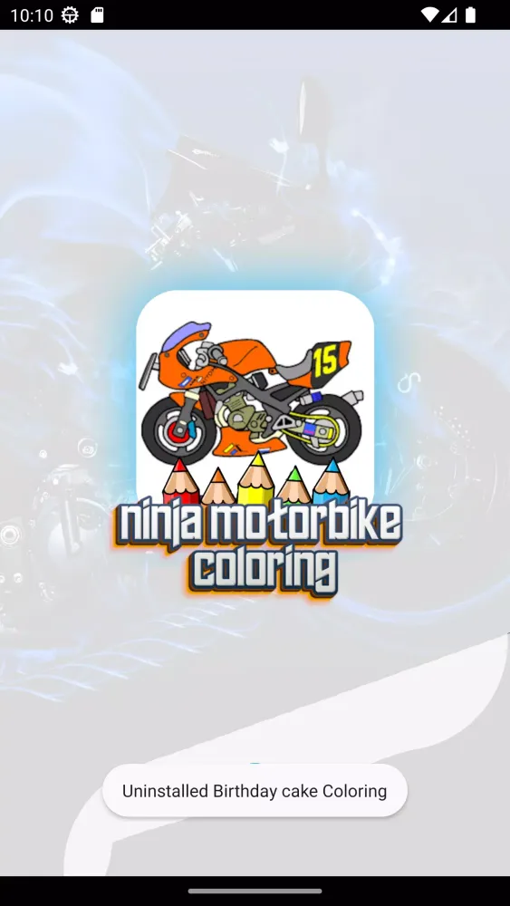 ninja motorbike coloring應用截圖