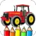 tractor coloring page