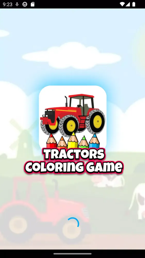 Screenshot di tractor coloring page