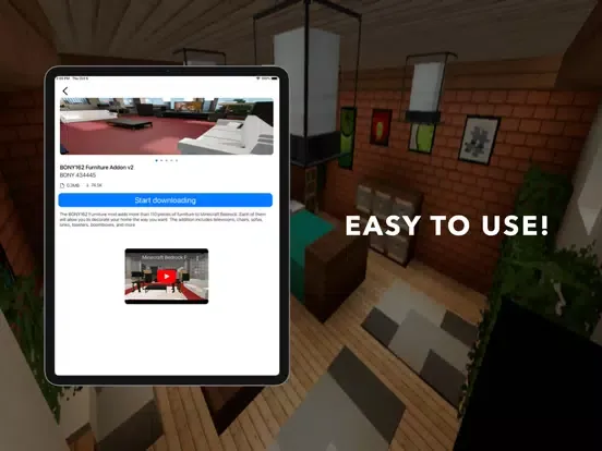 Tangkapan layar Furniture Mod for Minecraft ' iPad 