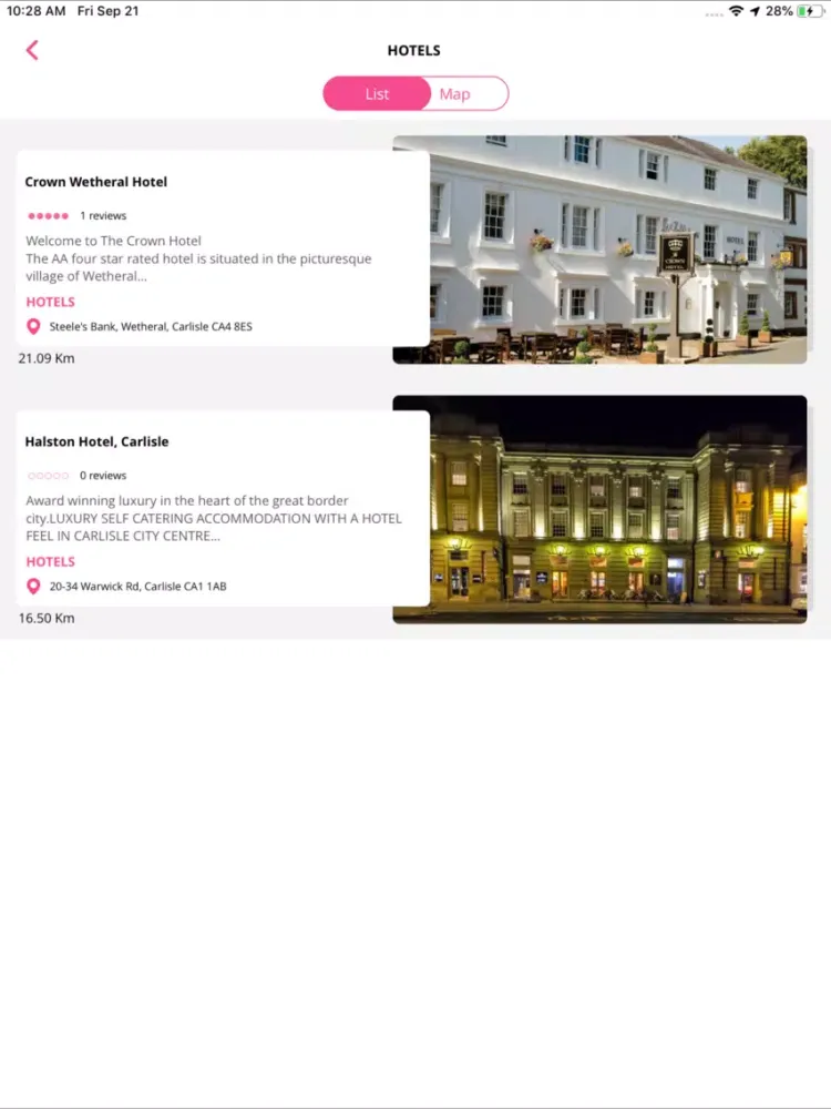 تصاویر Carlisle City Guide iPad 