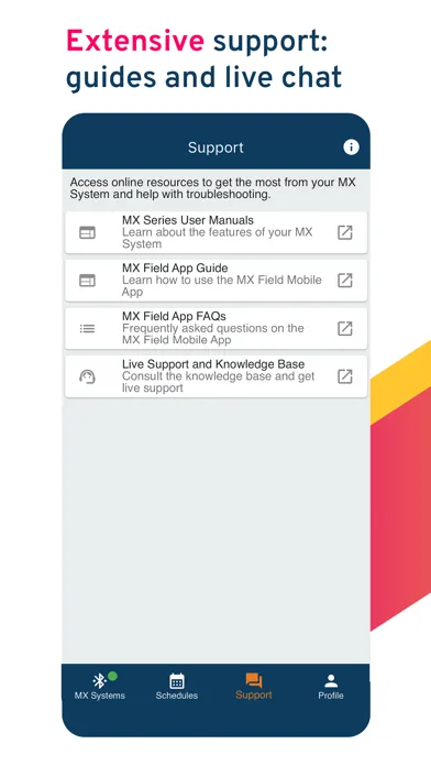 Скриншоты MX Field App