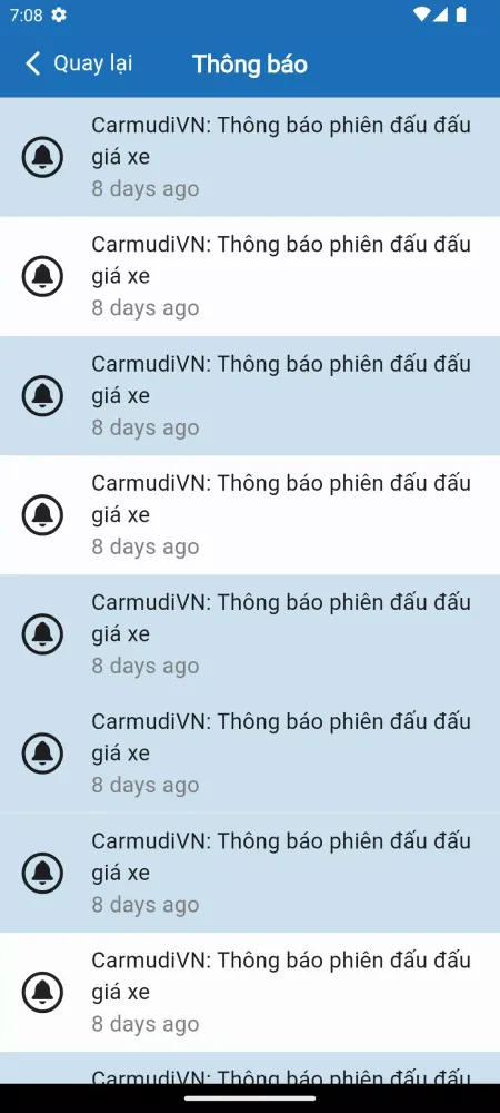 Captures d'écran de Carmudi - Đấu giá ô tô