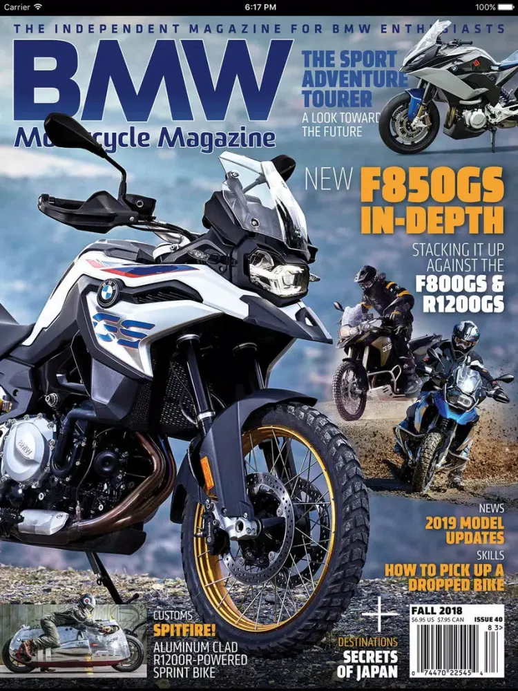 Capturas de pantalla de BMW Motorcycle Magazine iPad 