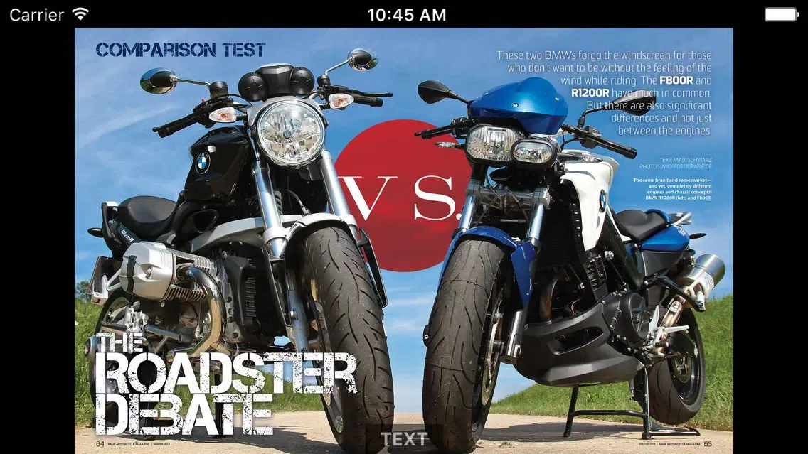 Capturas de pantalla de BMW Motorcycle Magazine