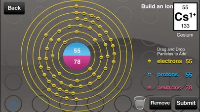 Ảnh chụp màn hình của Building Atoms and Isotopes