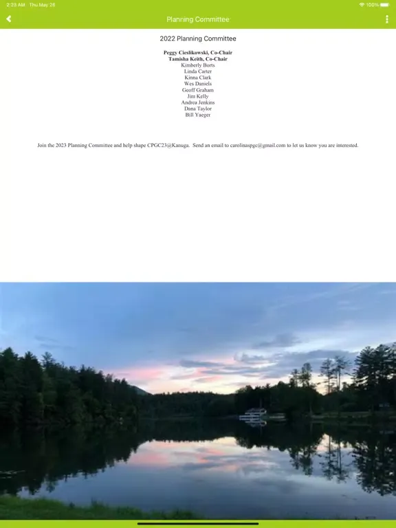 Carolinas PG Conference iPad  スクリーンショット