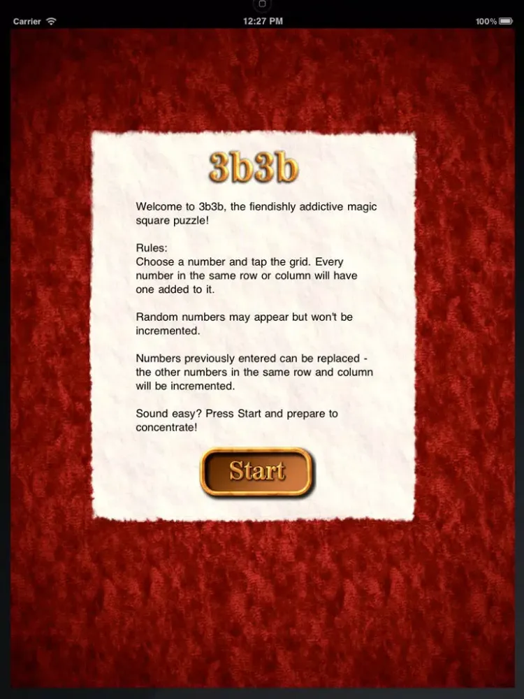 3b3b - Magic Square Puzzle iPad  스크린샷