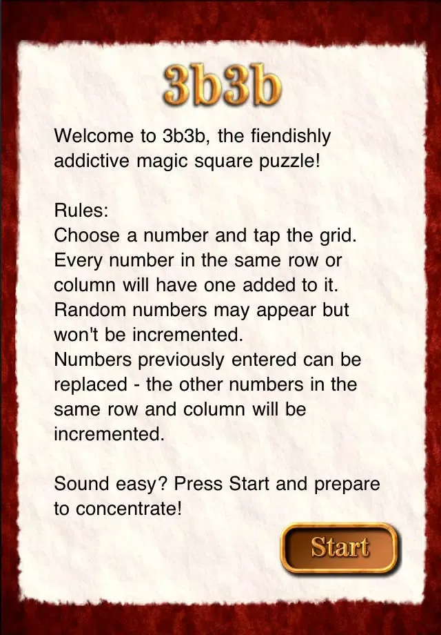 3b3b - Magic Square Puzzle 스크린샷